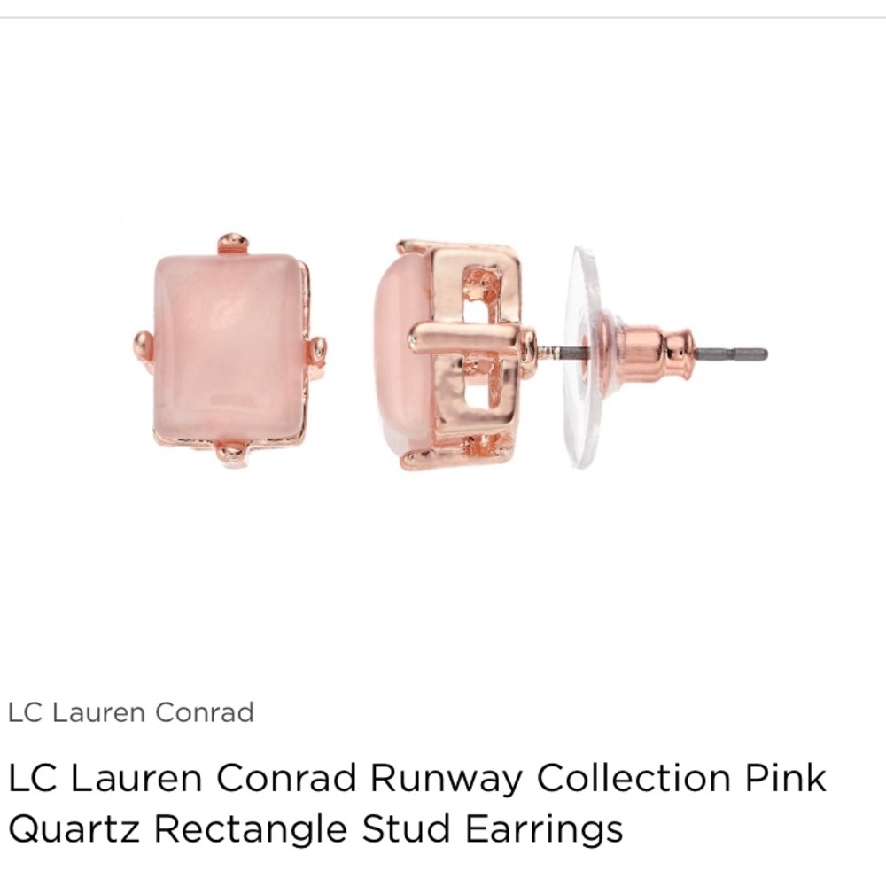 Pink Quartz Studs